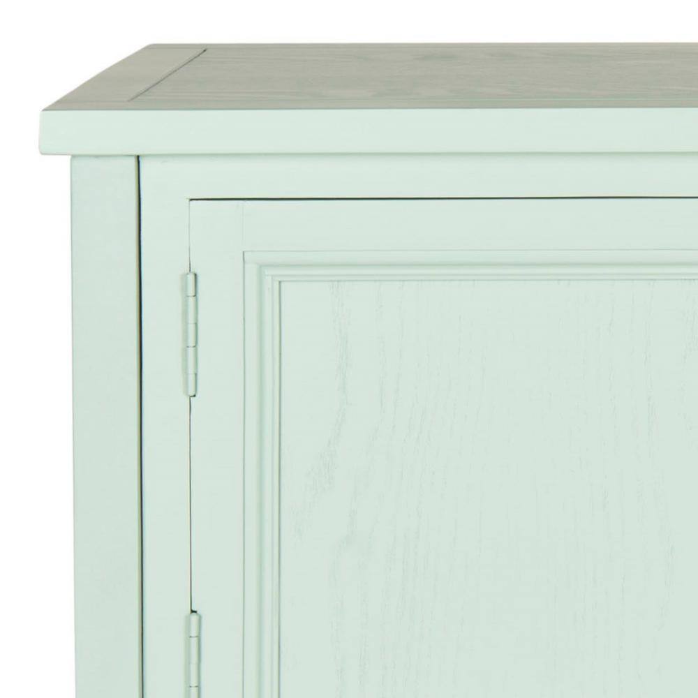 Aqua Smoke Transitional 46'' Oak Sideboard with Storage