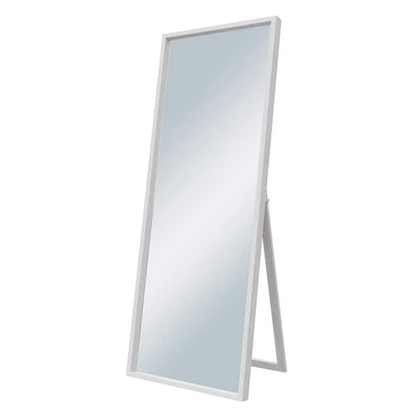Dovelina 20 in. W x 59 in. H Classic Wood Framed White Full-Length Floor Mirror Standing Mirror