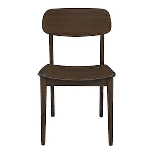 2-Piece Currant Black Walnut Dark Wood Side Chair