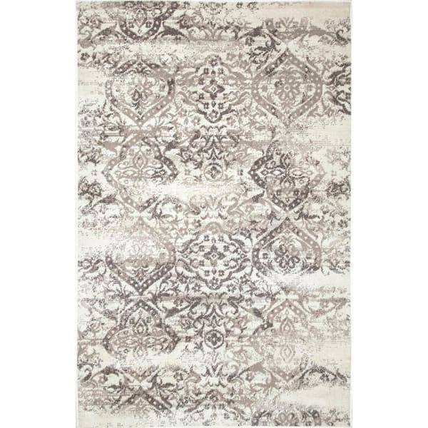 Vintage Freja 8 ft. x 10 ft.Gray Living Room/Bedroom/Dining Room Area Rug