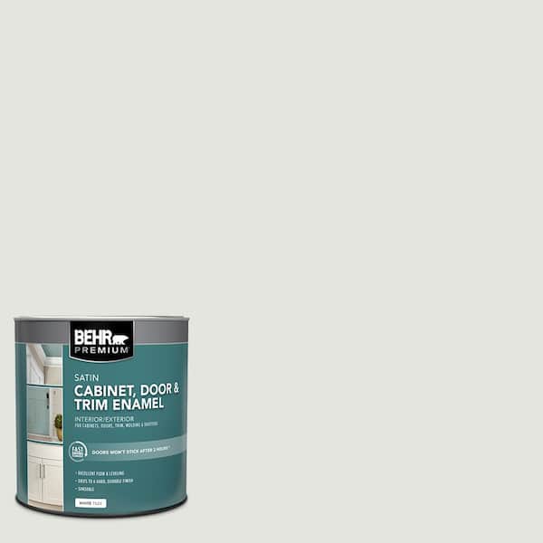 BEHR PREMIUM 1 qt. #BL-W12 Canyon Wind Satin Enamel Interior/Exterior Cabinet, Door & Trim Paint
