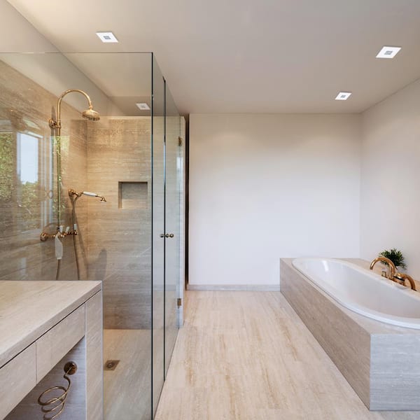 Recessed deals lighting bathroom