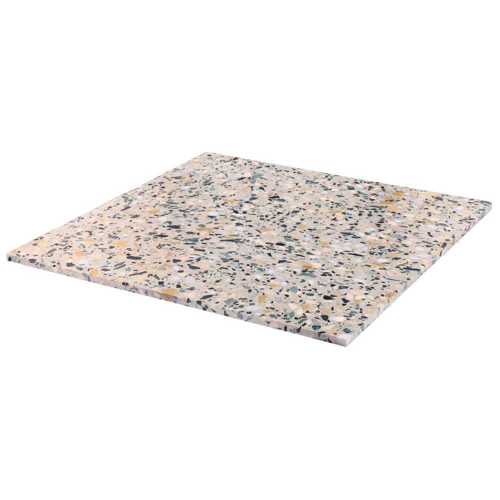 Cava Terra 24x24 Honed Marble Terrazzo Floor and Wall Tile