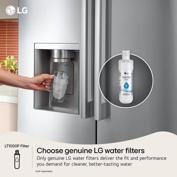 LG 26 cu. ft. Counter-Depth MAX 3-Door French Door Refrigerator in