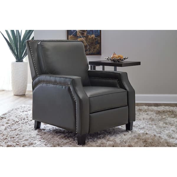 Lane Leather Reclining Sofa With Nailhead Trim Baci Living Room