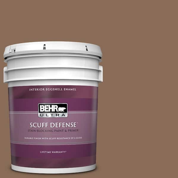 BEHR ULTRA 5 gal. #BNC-34 Spiced Latte Extra Durable Eggshell Enamel Interior Paint & Primer