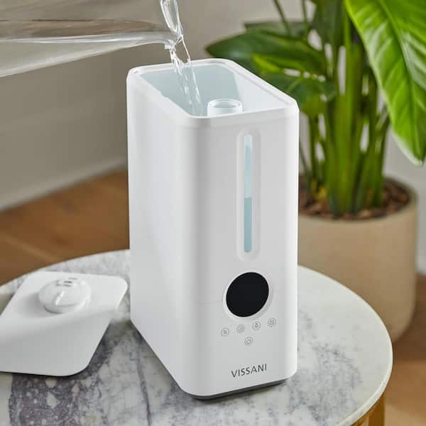 Vissani 1.5 Gal. Ultrasonic Humidifier 360 Degree Turning Dual