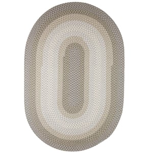 Pioneer Frosty Multi 8 ft. x 11 ft. Oval Indoor/Outdoor Braided Area Rug