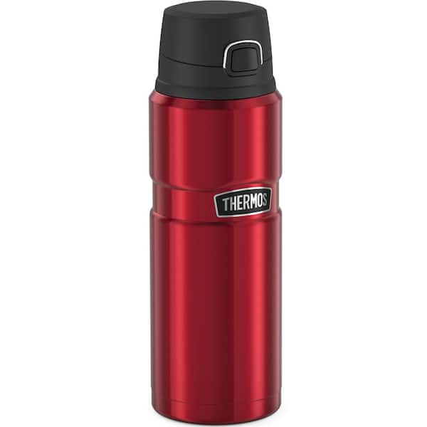 Thermos SK4000MR4 24-Ounce Stainless King Vacuum-Insulated Stainless Steel Drink Bottle (Matte Red)