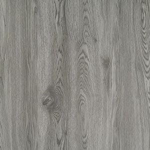 Take Home Sample - BaseCore 6 in. W x 12 in. L Greyscale Peel and Stick Luxury Vinyl Flooring