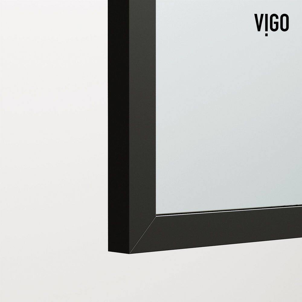 Arden 34" W x 78" H Matte Black Framed Shower Screen with Clear Grid Glass