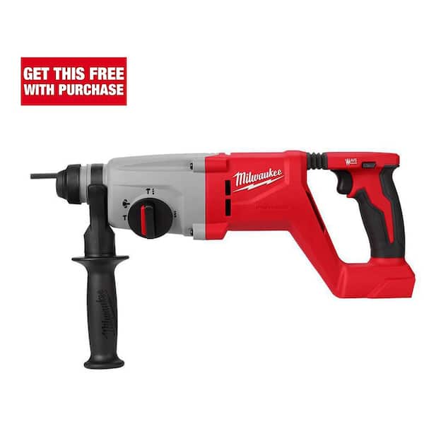 Milwaukee M18 18V Lithium-Ion Brushless Cordless 1 in. SDS-Plus D-Handle Rotary Hammer (Tool-Only)