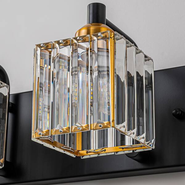 その他 Sugar Snow LLHZSY Schonbek 33.27 in. 5-Light Black and Gold Bathroom