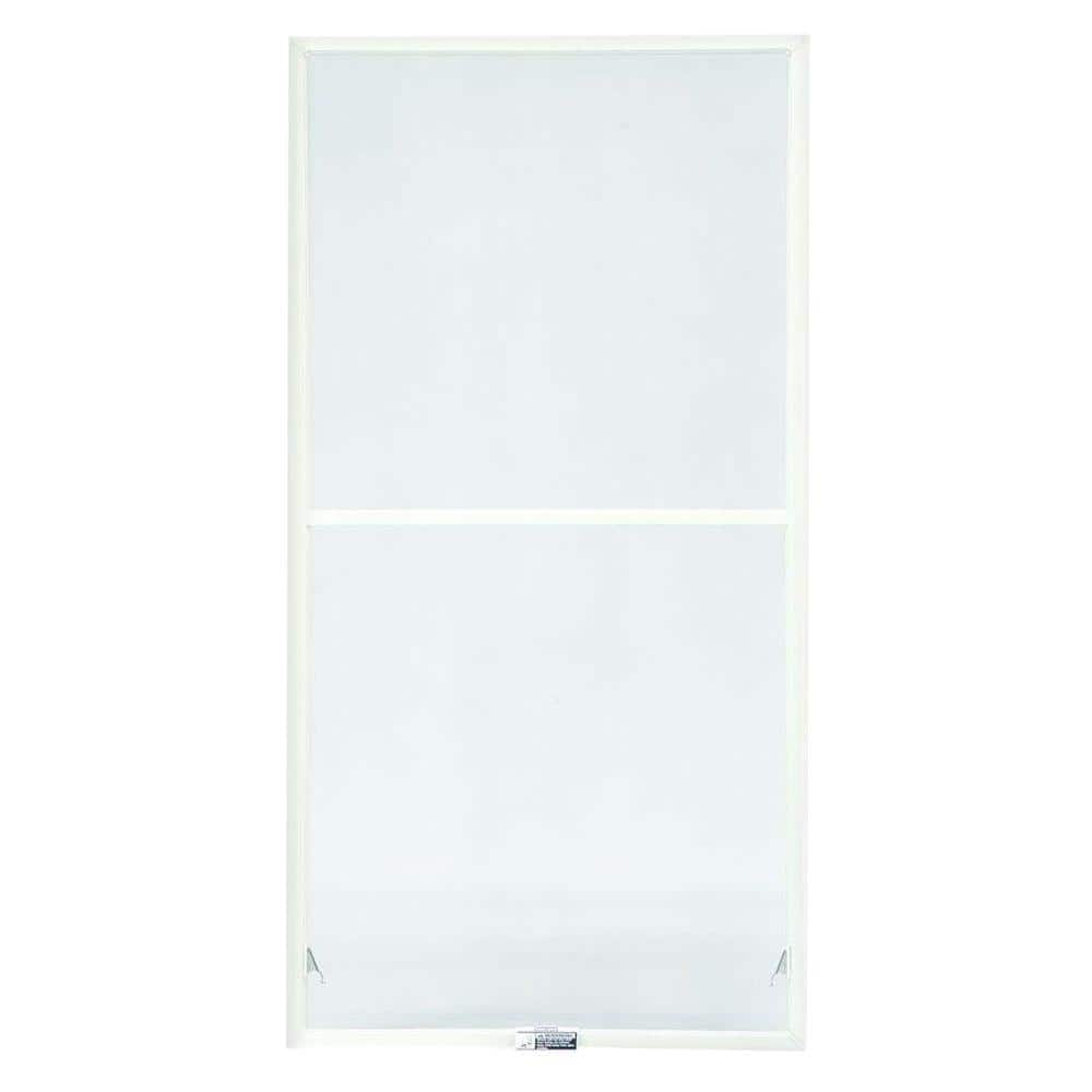 35-7/8 in. x 50-27/32 in. 200 and 400 Series White Aluminum Double-Hung Tru