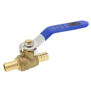 1/2 in. PEX Full Port Brass Ball Valve With Blue Handle