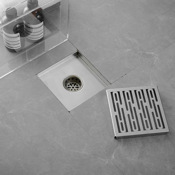 Swanstone DC00000MD.086 Metal Shower Floor Drain Cover, Stainless