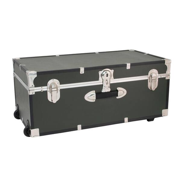 Seward Trunk Seward Rover 30 in. Olive Trunk with Wheels and Lock