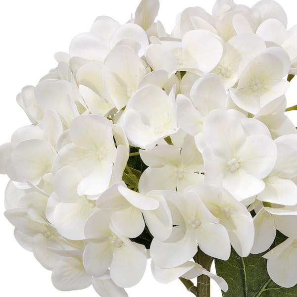 Regency International 19 in. White Artificial Hydrangea