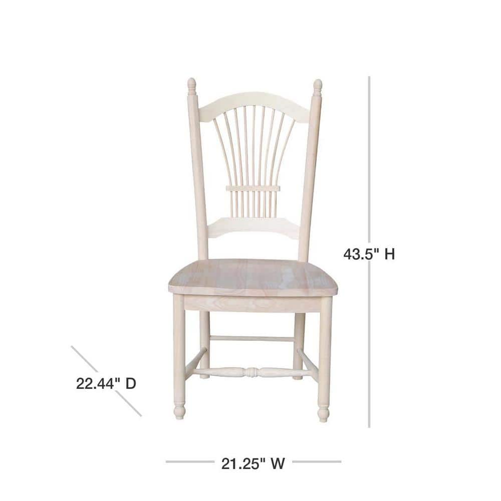 High-Back Brown Microfiber Upholstered Side Chair in Solid Wood
