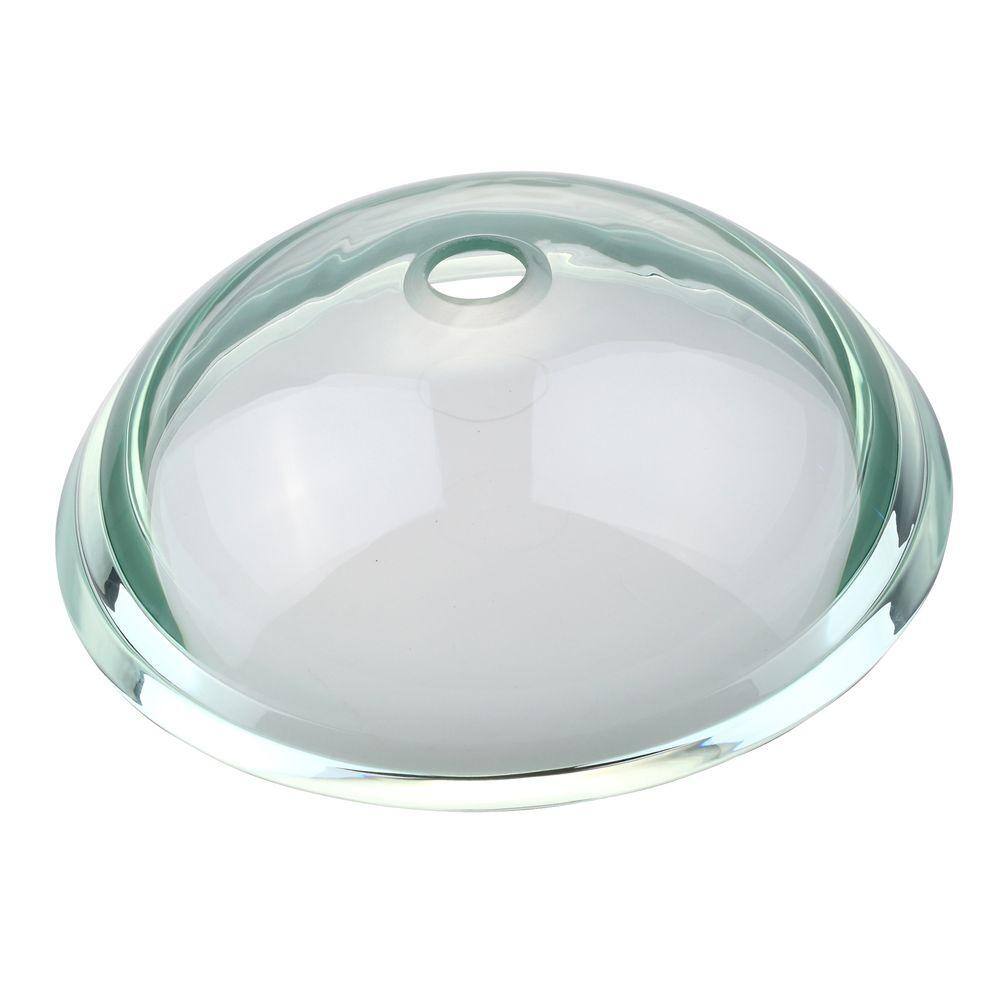 Clear Tempered Glass Round Vessel Bathroom Sink