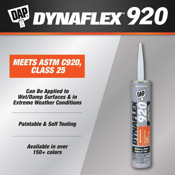 Dynaflex 920 10.1 oz. White WT052 Window, Door and Siding Premium Exterior Sealant (12-Pack)