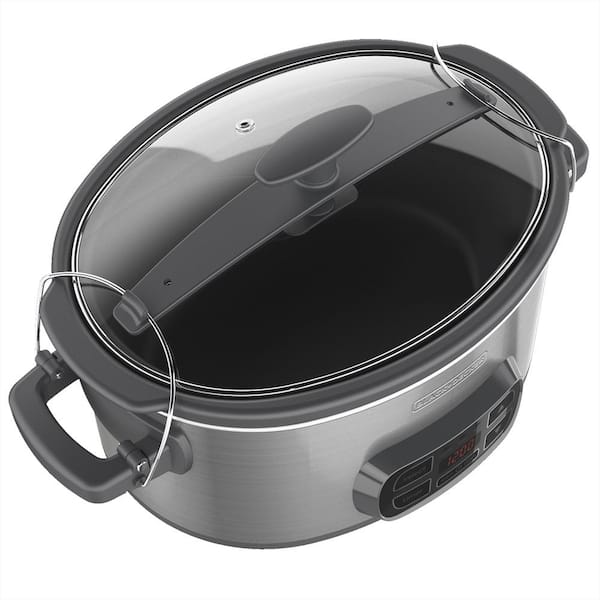 Reviews For Black Decker 7 Qt Brushed Stainless Steel Programmable Slow Cooker Scd1007 The Home Depot