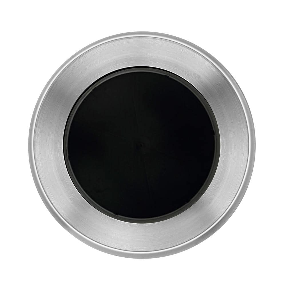 17.2-Gallon Stainless Steel Open-Top Trash Can