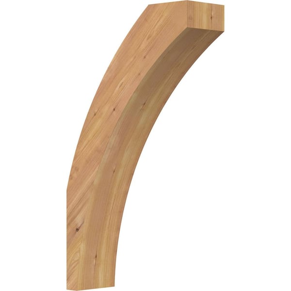 Ekena Millwork 5 1/2"W x 16"D x 28"H Thorton Smooth Knee Brace, Western Red Cedar