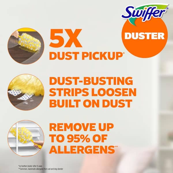 Heavy-Duty Unscented Multi-Surface Microfiber Duster Refills (11-Count)