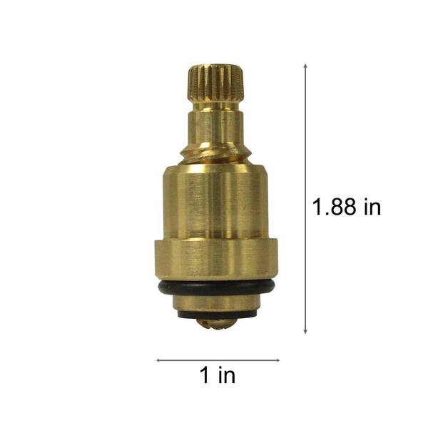 Everbilt 1 7/8 in. 22 pt Broach Cold Side Stem for American
