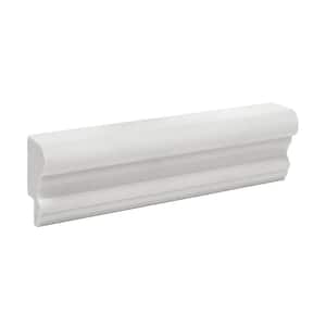 1 in. x 1-3/4 in. x 6 in. Long Recycled Polystyrene Cap Panel Moulding Sample