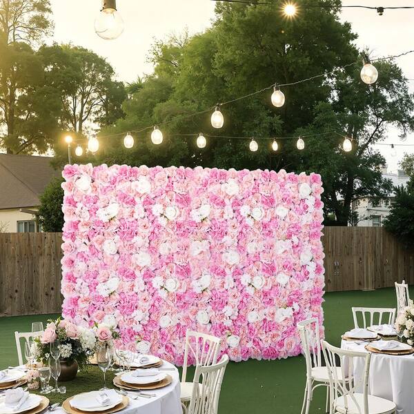SVOPES 3D Flower Wall Panel, 12 Pieces 15in.x15in. Artificial