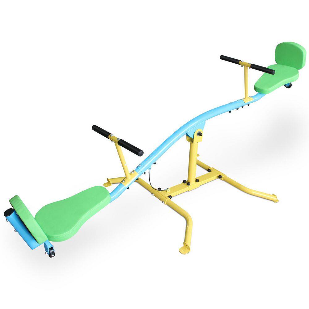 Double Person 360° Rotating Seesaw with Backrest Indoor and Outdoor Playground Rocking Horse Kindergarten Toys price history on PriceWatchPro