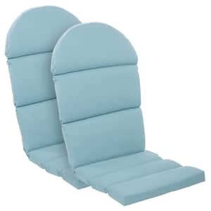 Oceantex 21.5 in. x 50 in. Sky Blue Outdoor Adirondack Chair Cushion (2-Pack)