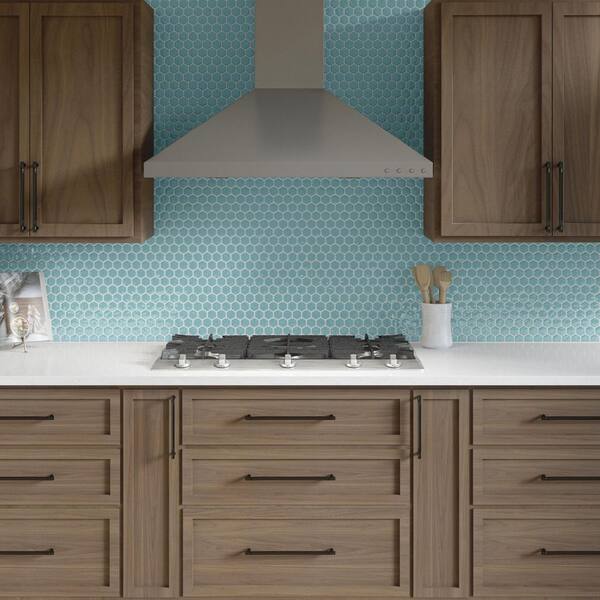 Marazzi Artezen Classic Blue 12 in. x 10 in. Glossy Ceramic
