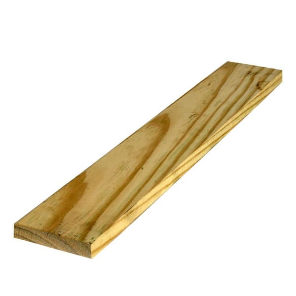 WeatherShield 1 in. x 4 in. x 6 ft. Appearance Grade Southern Pine Pressure-Treated Board