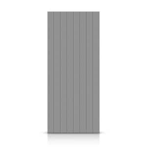 42 in. x 96 in. Hollow Core Light Gray Stained Composite MDF Interior Door Slab