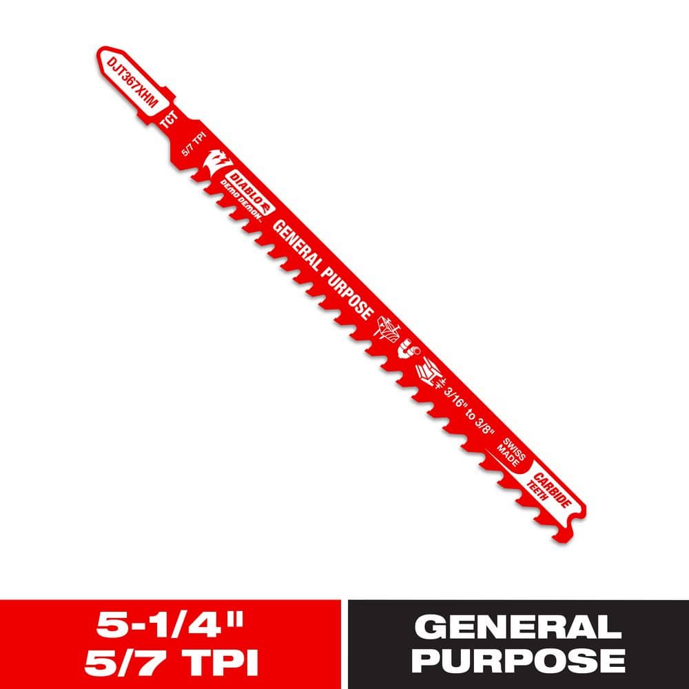 5-1/4 in. Carbide Teeth General Purpose Jigsaw Blade price history on PriceWatchPro