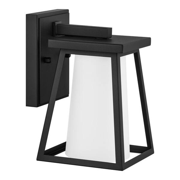 Home Decorators Collection Cardston 8.5 in. 1Light Black Outdoor Wall