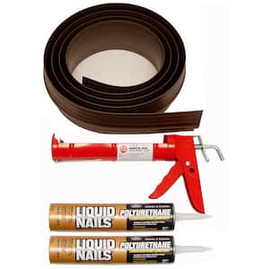 16.5 ft. Brown Garage Door Threshold Seal Kit