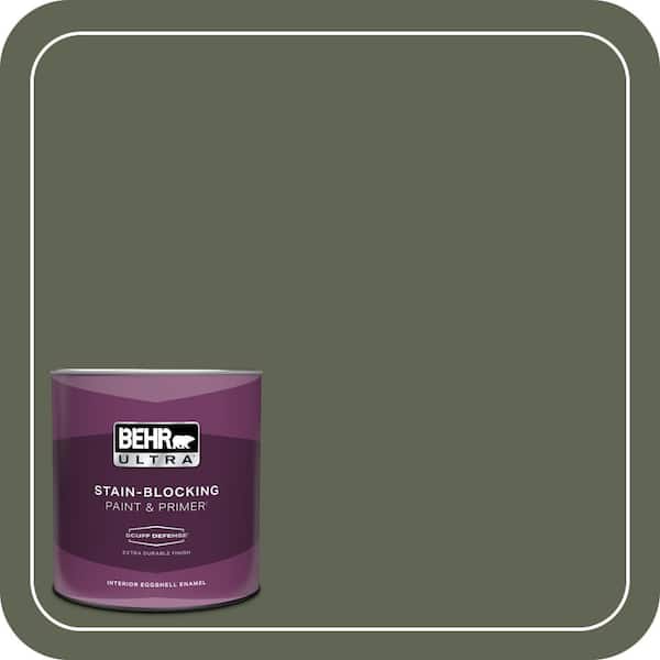 BEHR ULTRA 1 qt. #BXC-06 Amazon Foliage Extra Durable Eggshell Enamel Interior Paint & Primer