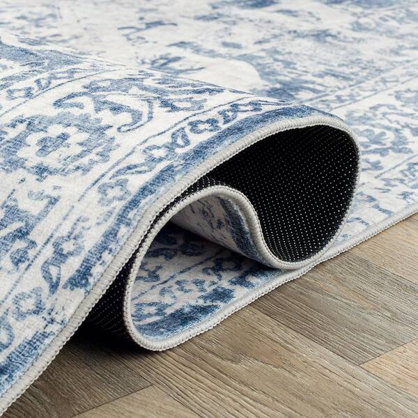 World Rug Gallery Traditional Vintage Distressed Washable Non Slip