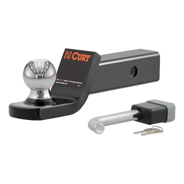 CURT 7,500 lbs. 2 in. Drop Trailer Hitch Ball Mount Draw Bar Towing Starter Kit with 2 in. Ball (2 in. Shank)