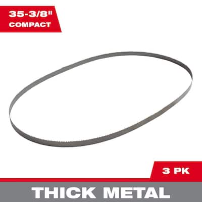 35-3/8 in. 10 TPI Compact Bi-Metal Band Saw Blade (3-Pack) For M18 FUEL/Corded Compact Bandsaw
