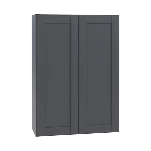 Washington 30 in. W x 12 in. D x 42 in. H Assembled Plywood Wall Kitchen Cabinet in Valiant Onyx with Soft Close Doors
