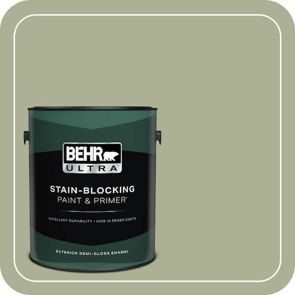 BEHR ULTRA 1 gal. #PPU10-06 Spring Walk Semi-Gloss Enamel Exterior Paint & Primer