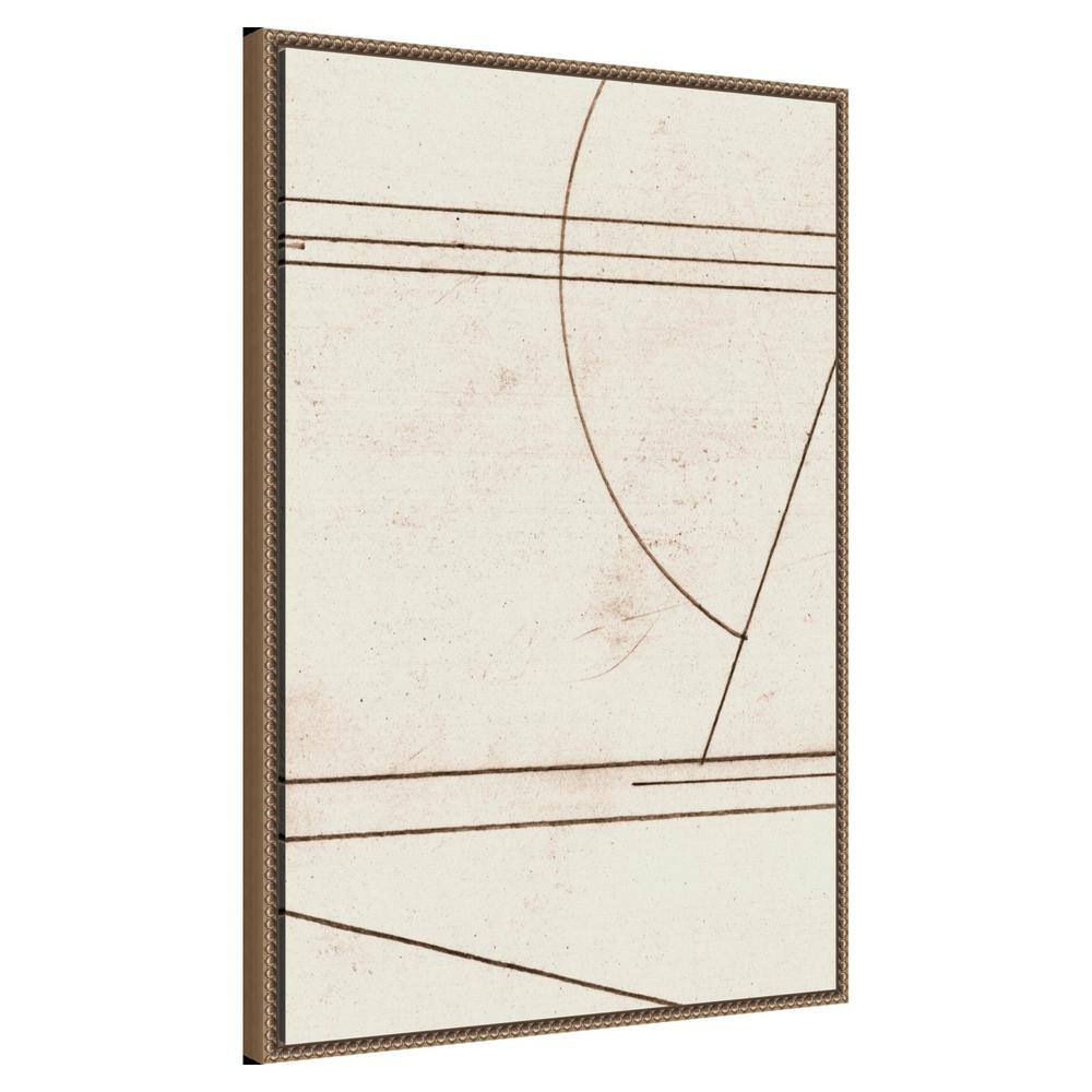 Minmod No1 Abstract Canvas Print with Bronze Frame, 23" x 33"