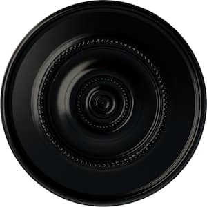 30" x 2-1/4" Dylar Urethane Ceiling (Fits Canopies up to 6-1/4"), Hand-Painted Jet Black