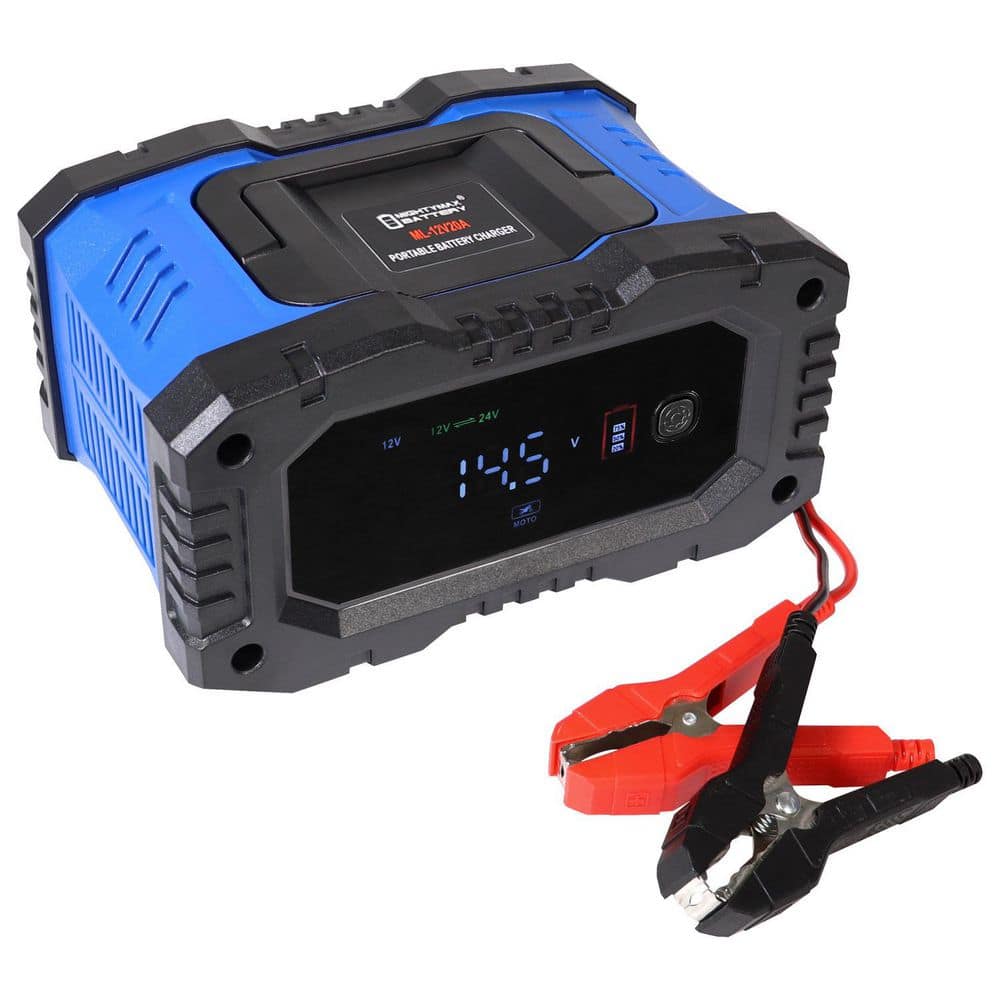 12V 10 Amp Smart Battery Charger Maintainer with Repair Mode Works with LiFePO4, AGM, SLA, Gel and Deep Cycle Batteries price history on PriceWatchPro