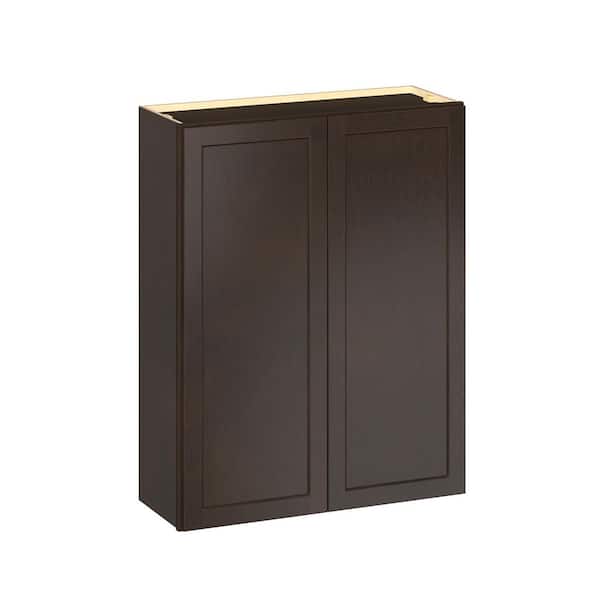 Emerson Cocoa Wall 2-Door Ready to Assemble Kitchen Cabinet (33 in. W x 42 in. H x 12 in. D)